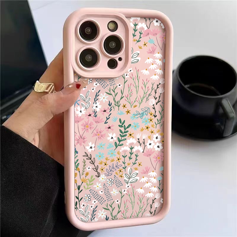 Xiaomi Redmi Note 14 - Розовый чехол для iPhone с цветочным
