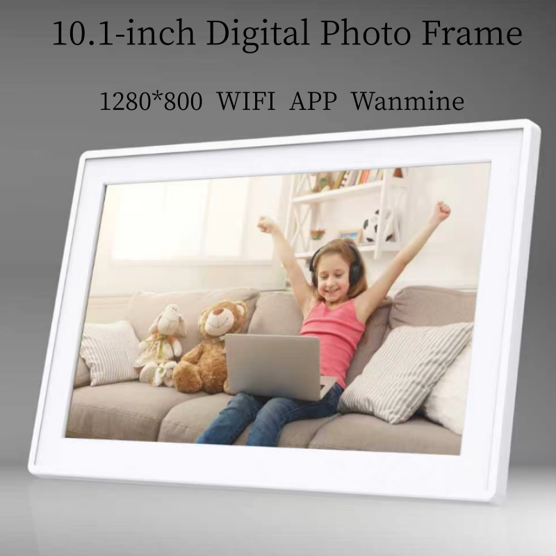 Digital Photo Frame Wifi - 10,1-дюймовая электронная фоторамка с календарем, разрешение
