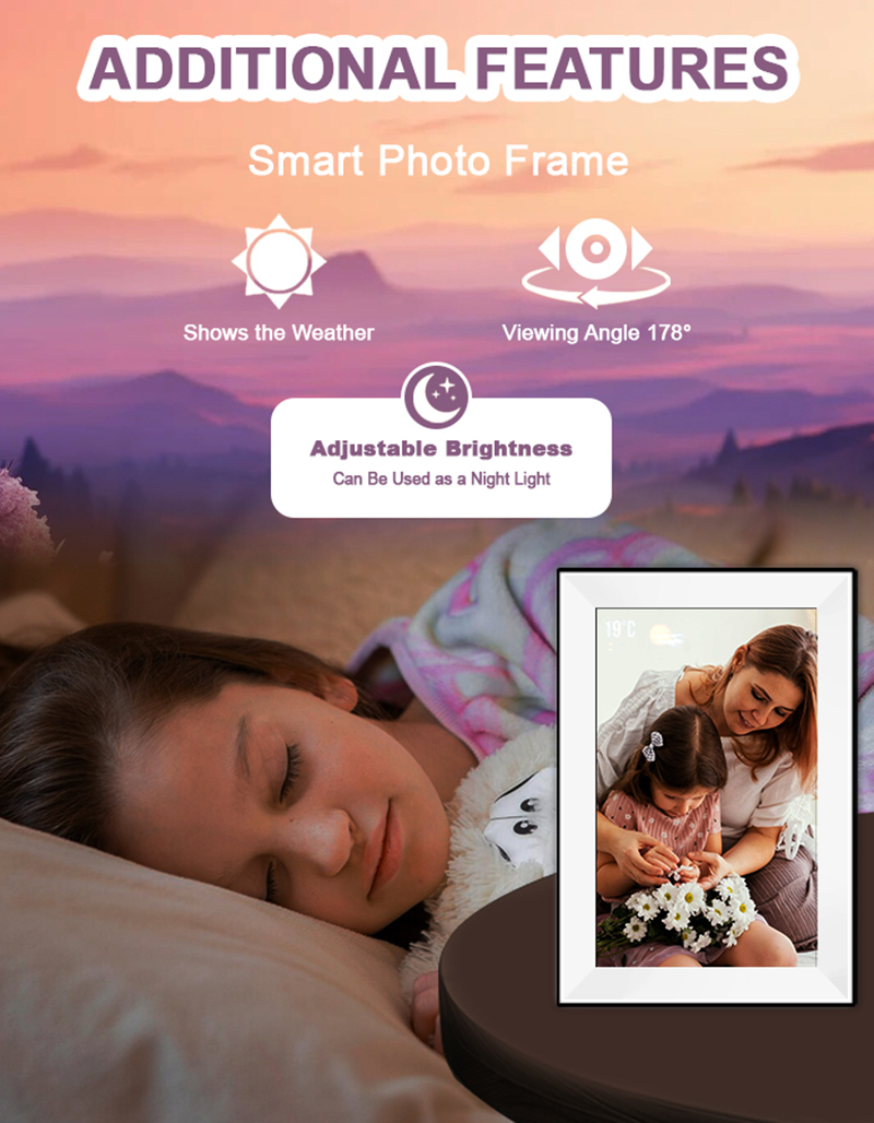 Цифровая фоторамка Uhale 10,1  – обзор и цена Digital Photo Frame Wifi