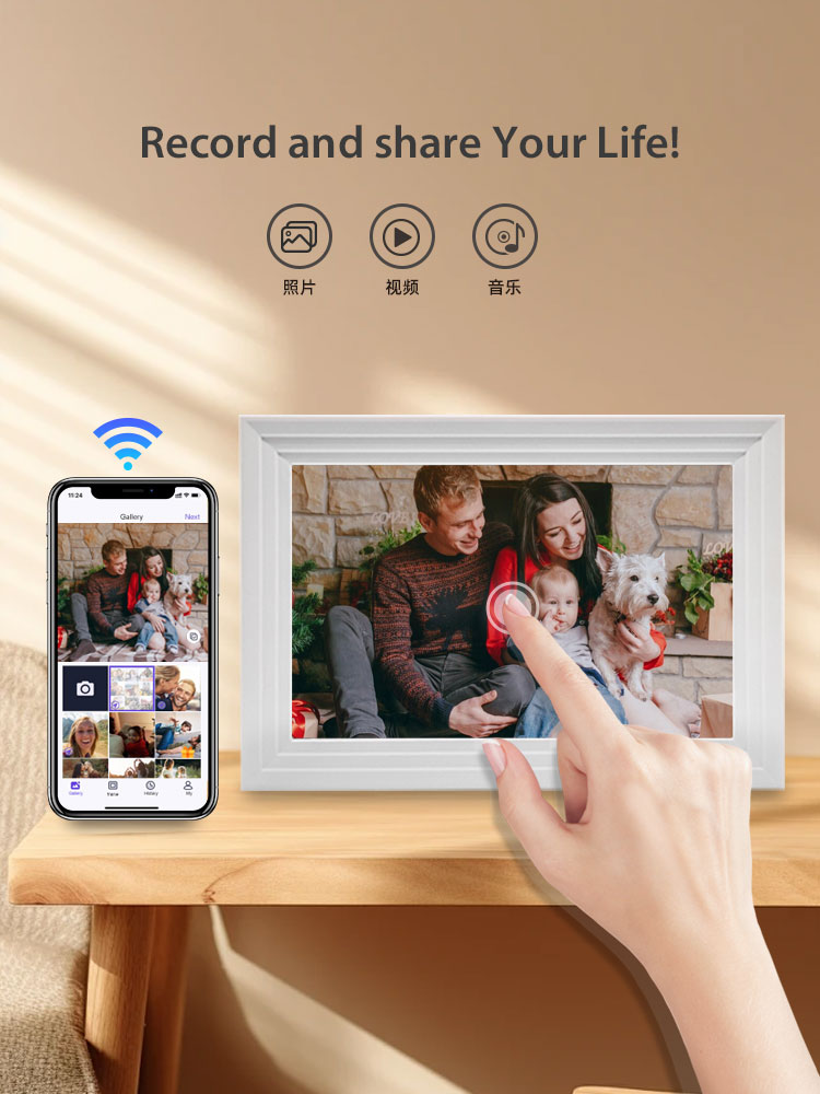 10,1-дюймовая цифровая фоторам – обзор и цена Digital Photo Frame Wifi