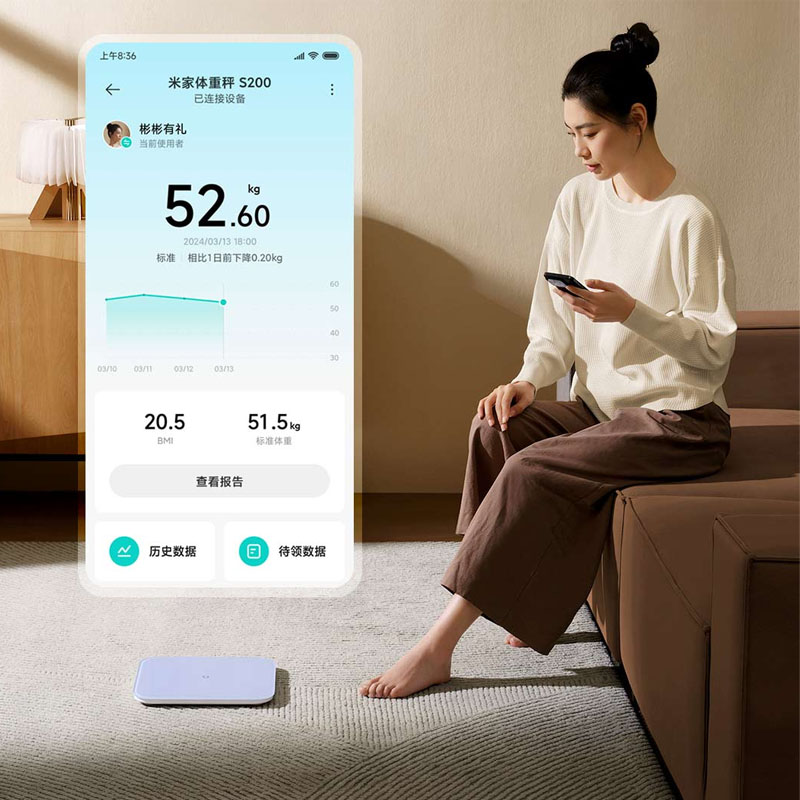 Xiaomi Mijia Весы S200 Bluetoo – обзор и цена Body Fat Scale Smart