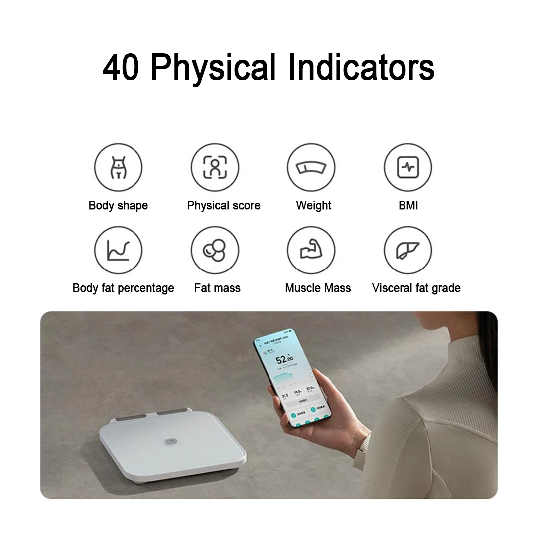 Умные весы Mijia S800 с 8 элек – обзор и цена Body Fat Scale Smart