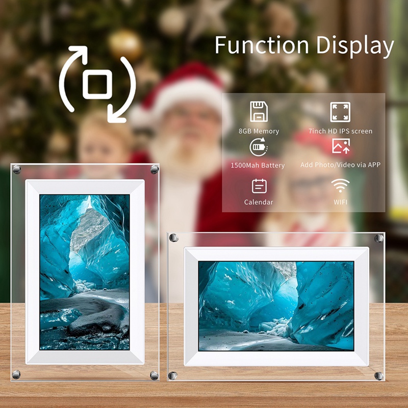 Новая 7-дюймовая прозрачная ак – обзор и цена Digital Photo Frame Wifi