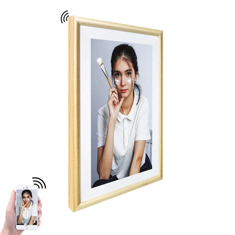 32-дюймовая квадратная деревян – обзор и цена Digital Photo Frame Wifi
