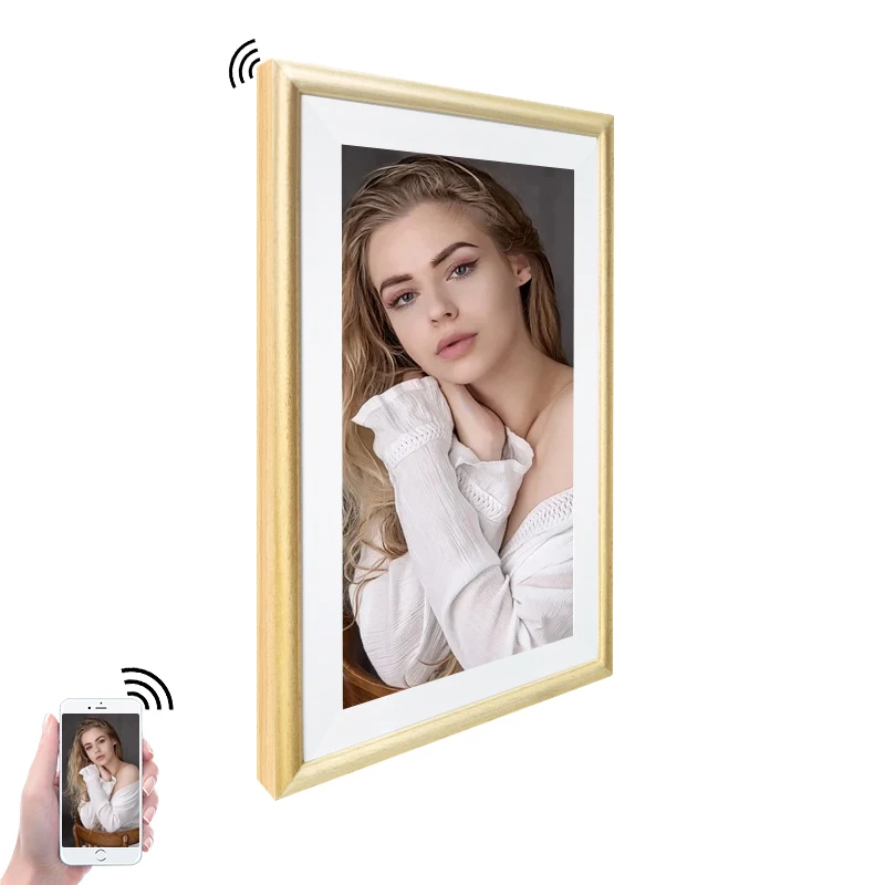 32-дюймовая квадратная деревян – обзор и цена Digital Photo Frame Wifi